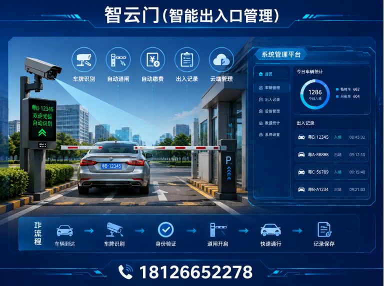 南海区智能出入口管理展示图